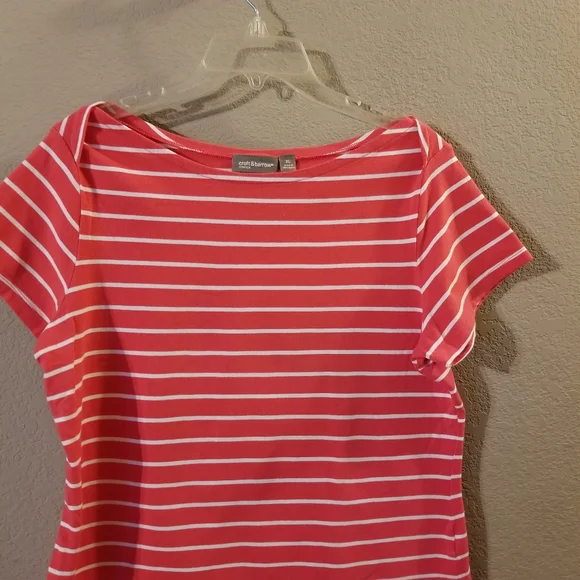 Womens Short Sleeve Tops Size XL Lot of 2 Croft & Barrow/White Stag Red and Pink - Picture 3 of 11